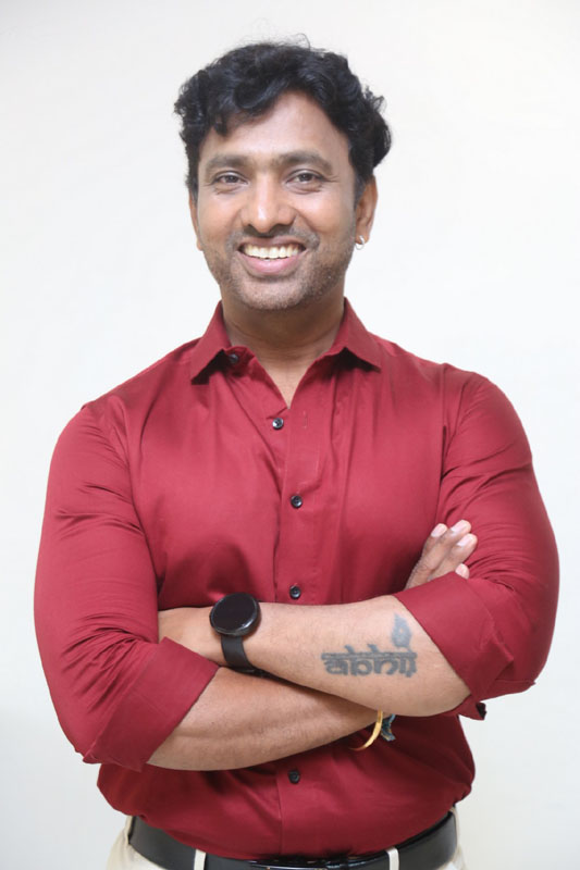 Director Abhinaya Krishna at Karmakhya trailer launch