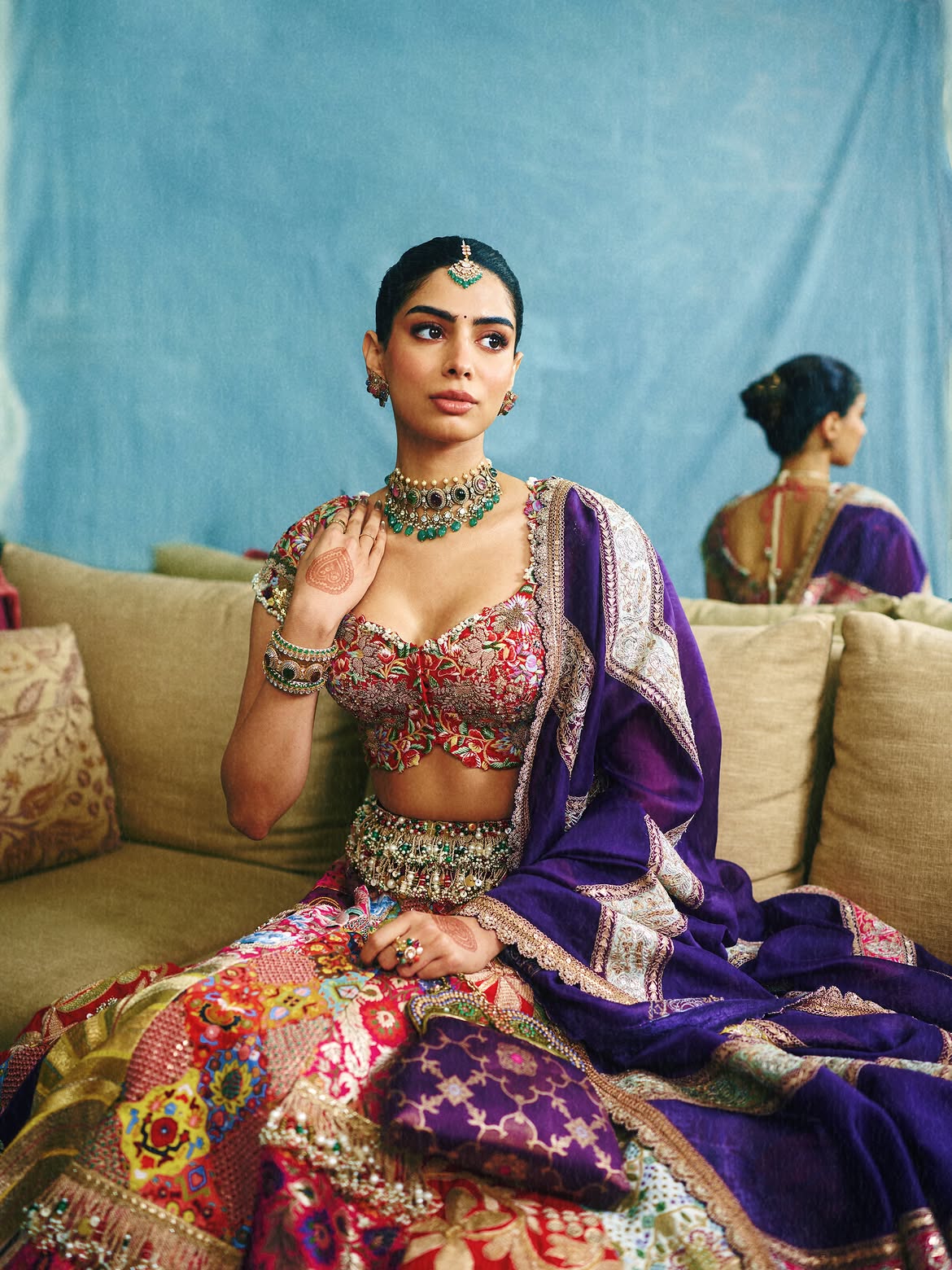 Khushi Kapoor regal traditional outfit