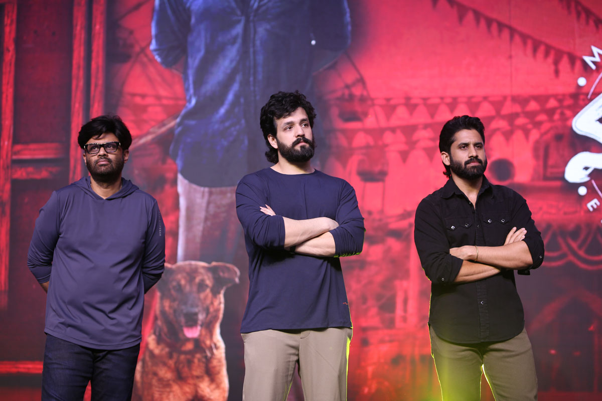 Naga Vamsi Akhil Naga Chaitanya at Lenin event