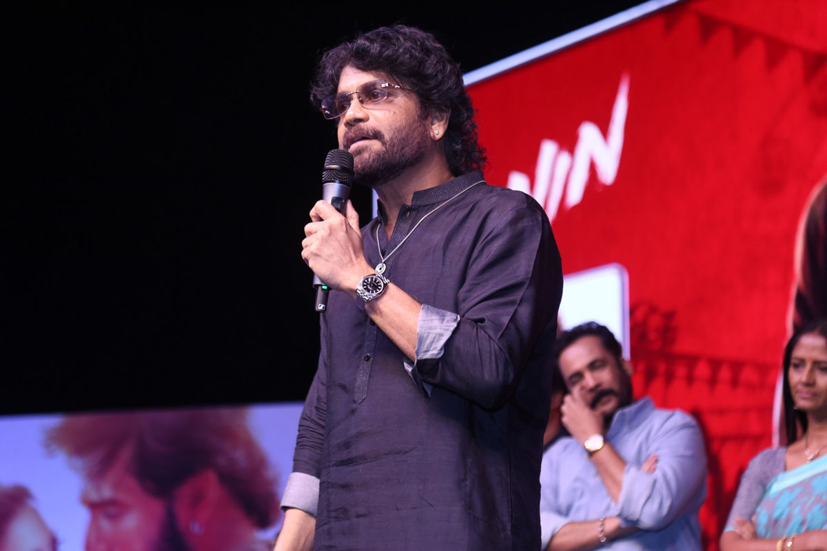 Nagarjuna Akkineni speaking at Lenin event