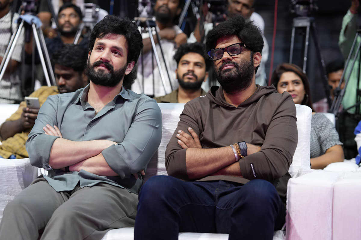 Akhil Akkineni with Naga Vamsi