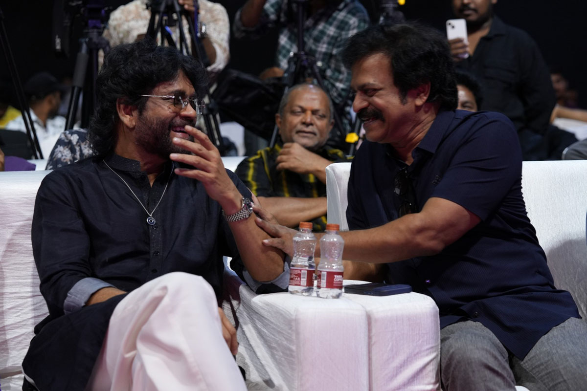Nagarjuna Akkineni with Brahmaji