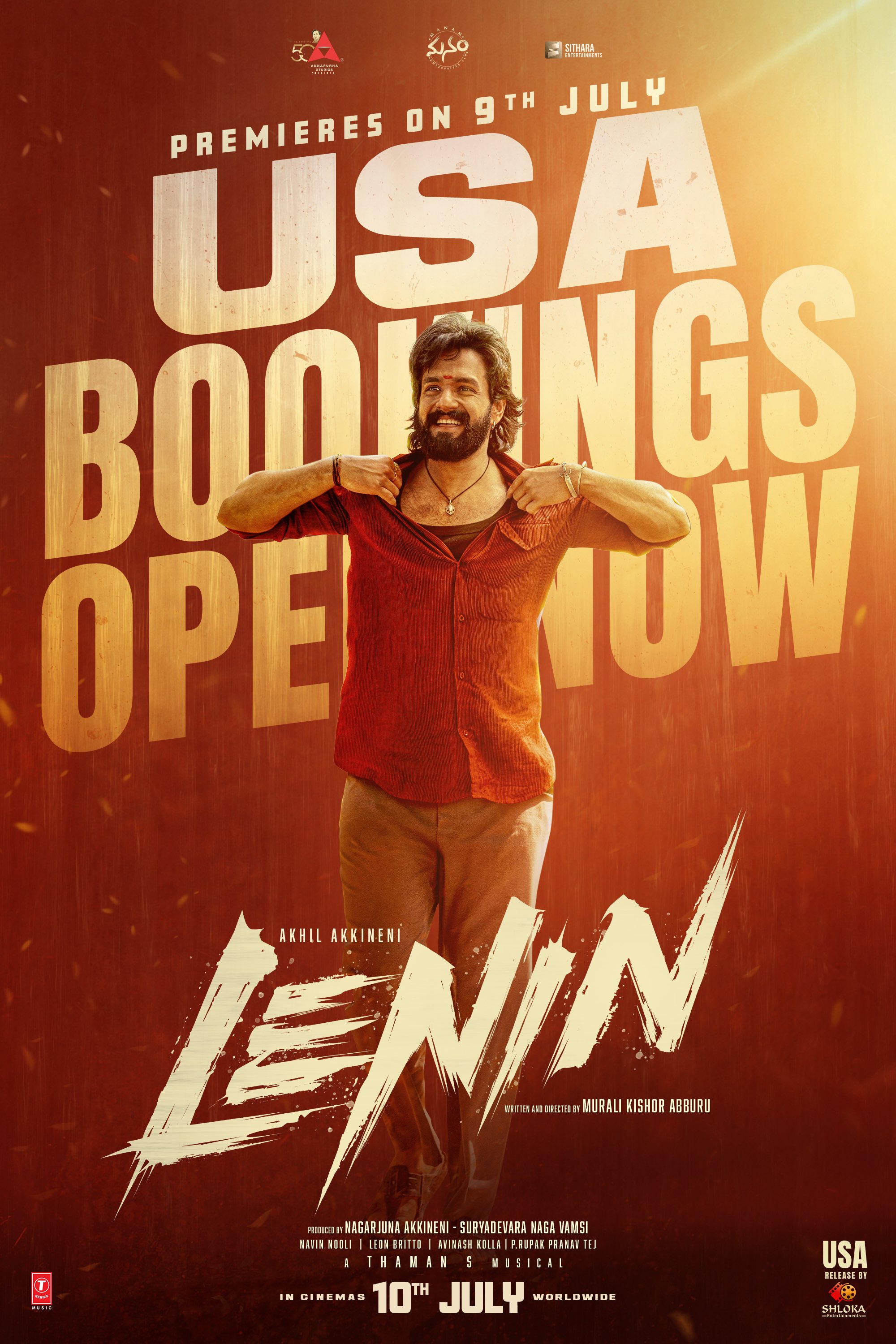 LENIN USA advance bookings poster