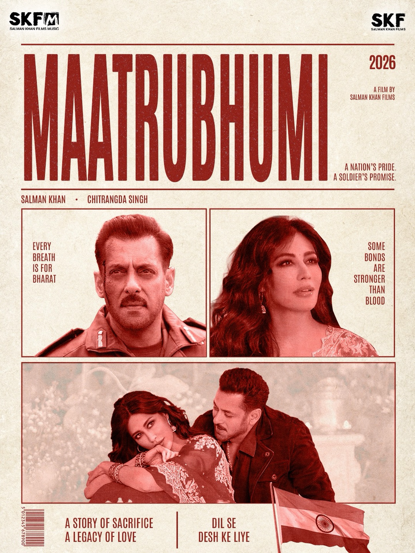 Maatrubhumi soldier and family promotional poster