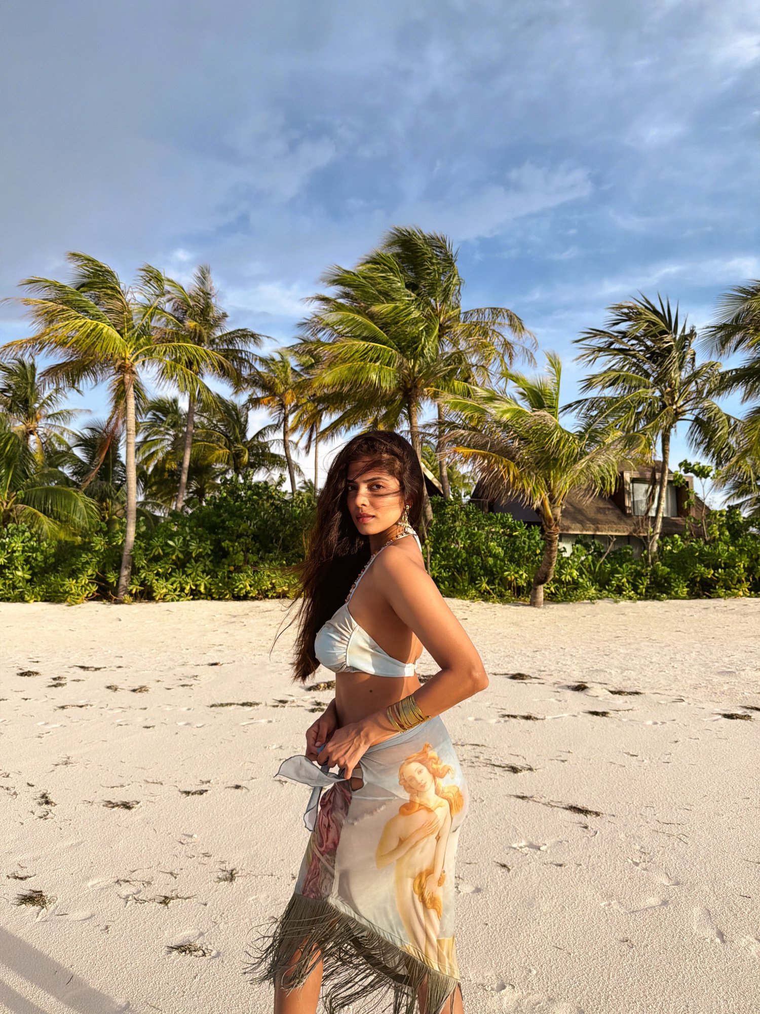 Malavika Mohanan bohemian beach look