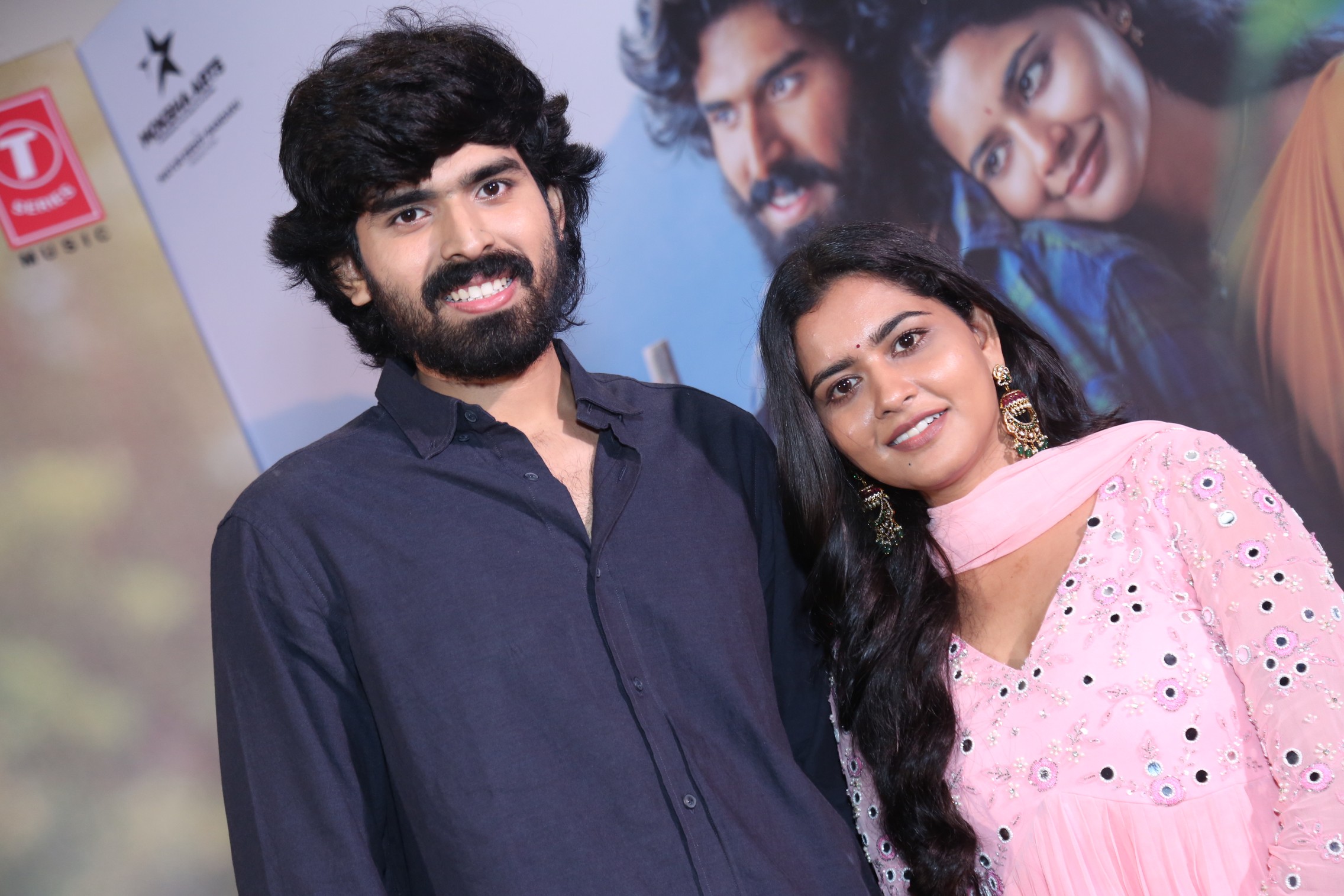 Maadhav B and Deepa Balu pose together