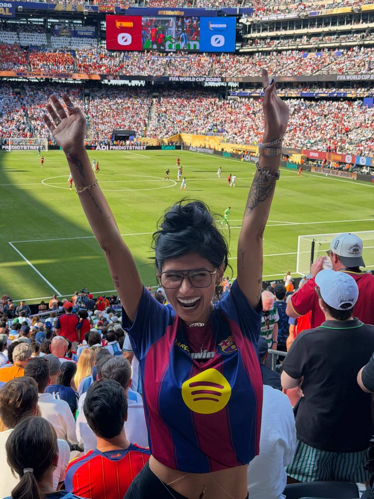 Mia Khalifa Shares Her Photos Celebrations Of FIFA 2026 Spain Victory