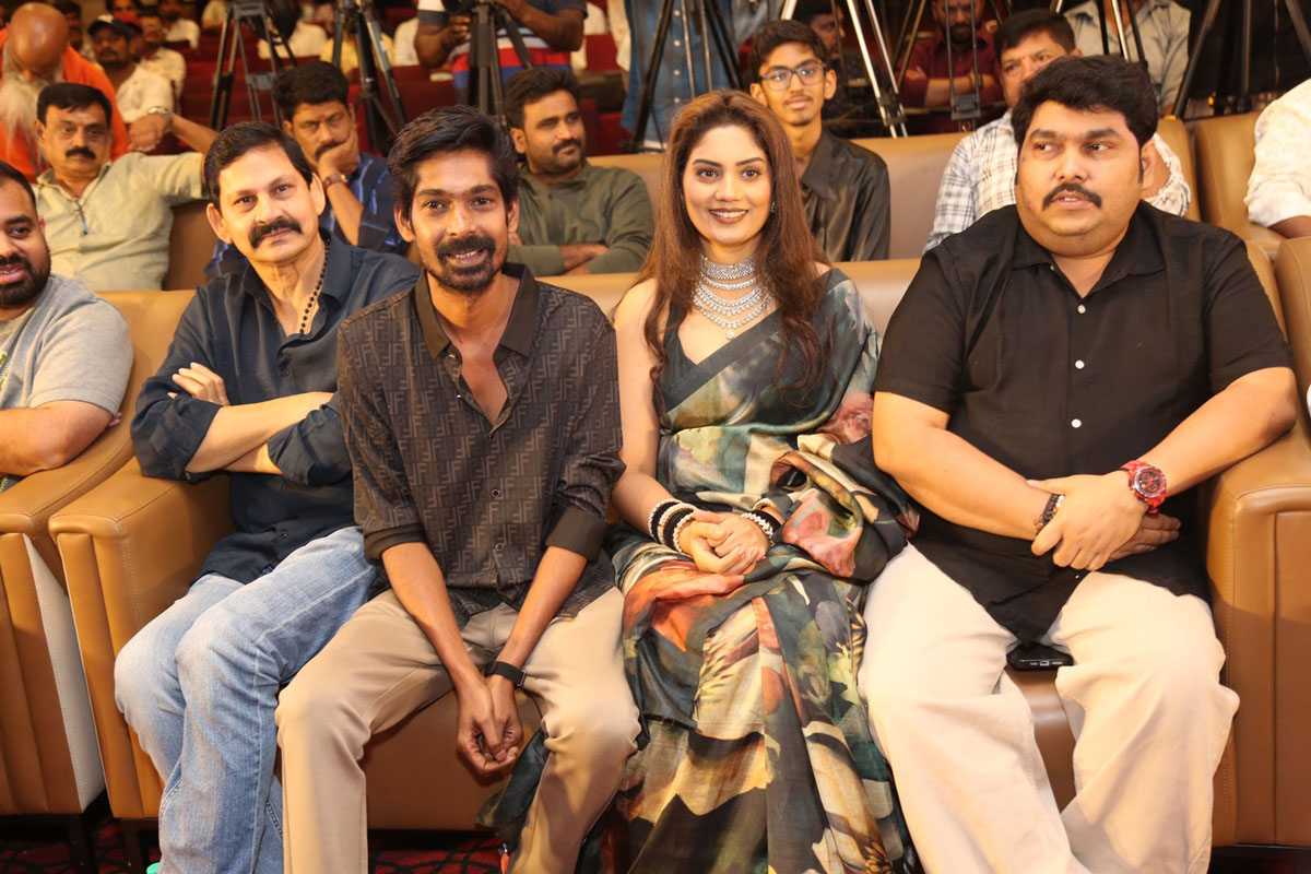 Chitti, Dhanraj, Karuna and Sai Karthik seated