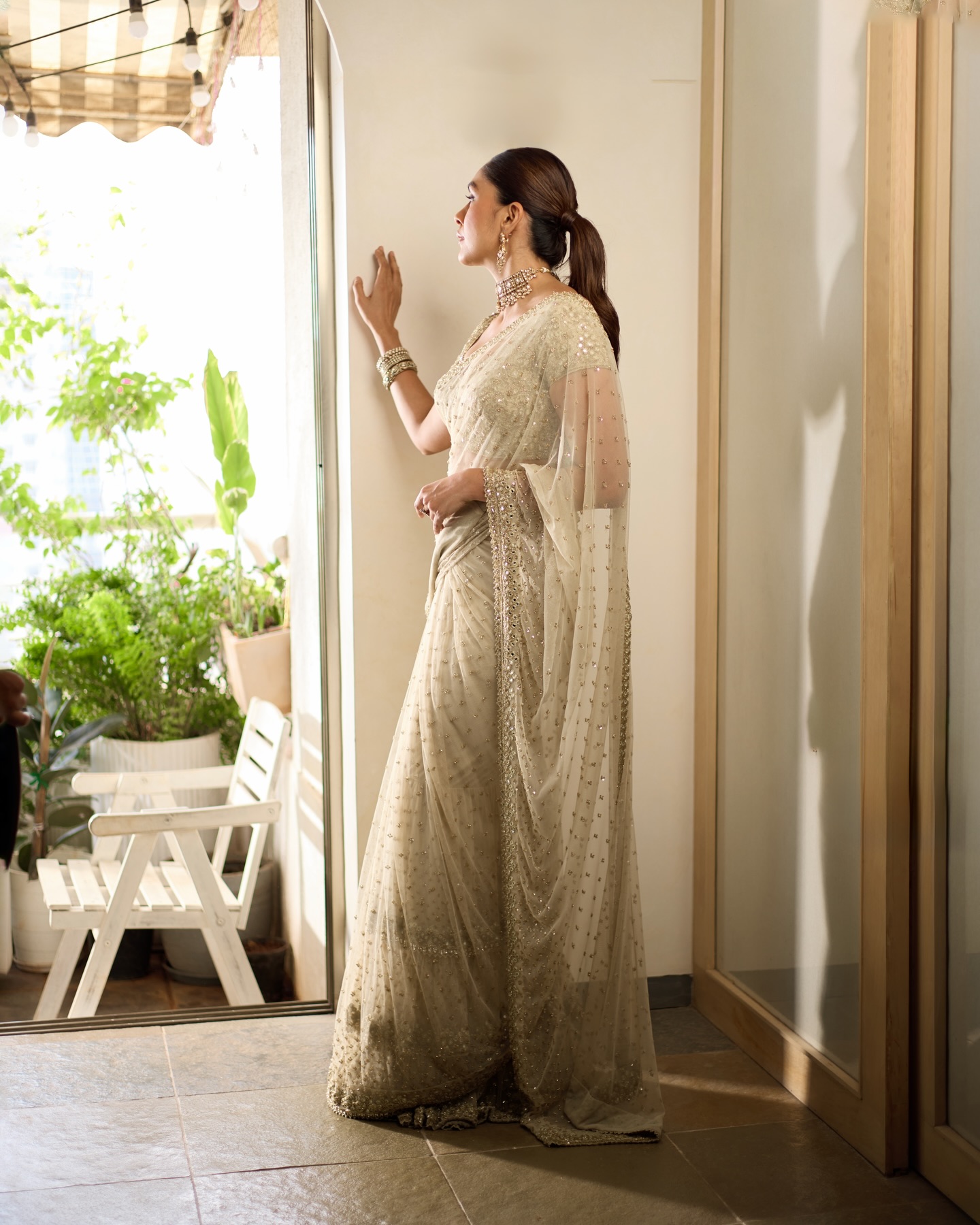 Mrunal Thakur graceful traditional appearance