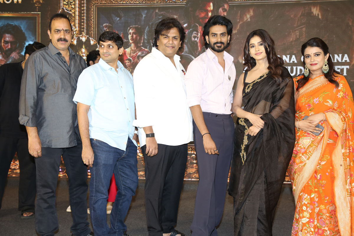 Vasu Potini with Nagabandham team at success meet