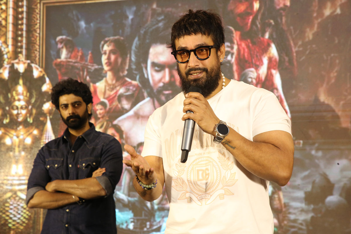 Amit Tiwari speaking at Nagabandham success meet