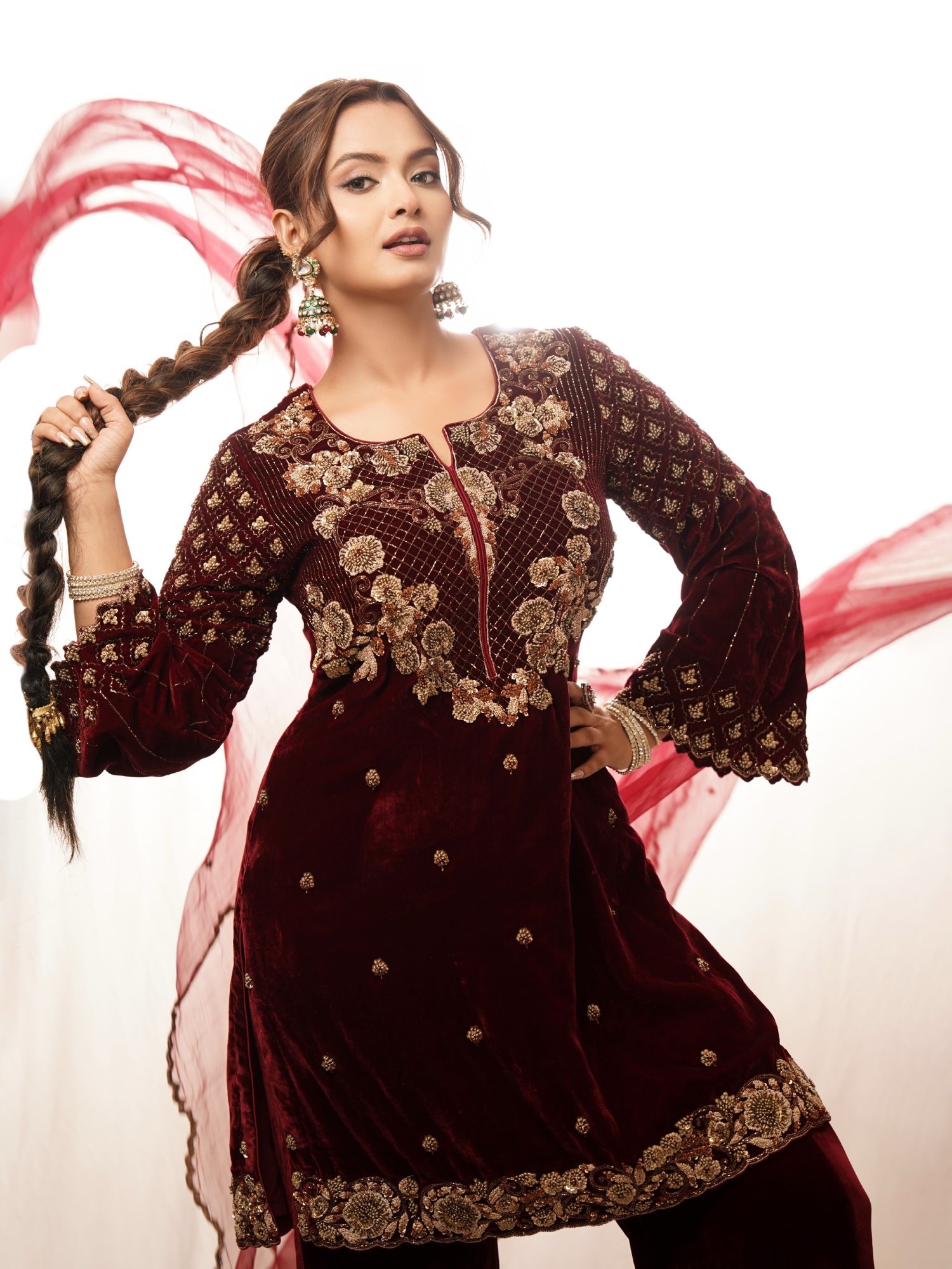 Neelam Giri festive velvet fashion