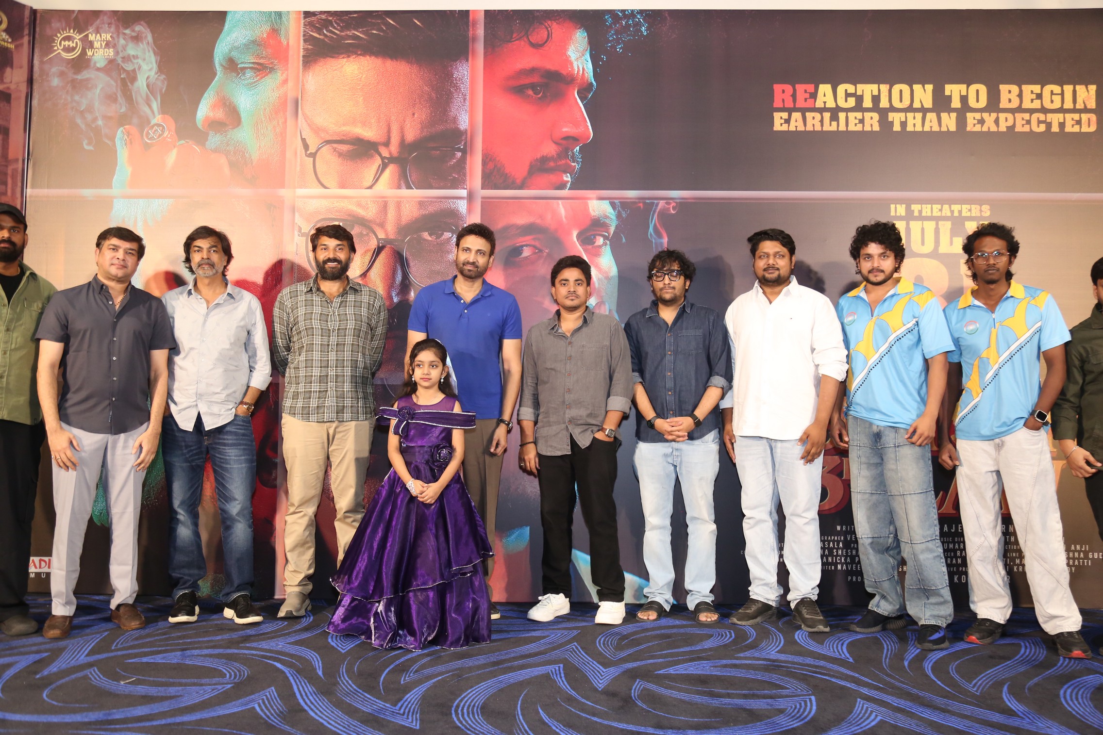Newton's 3rd Law cast and crew at press meet