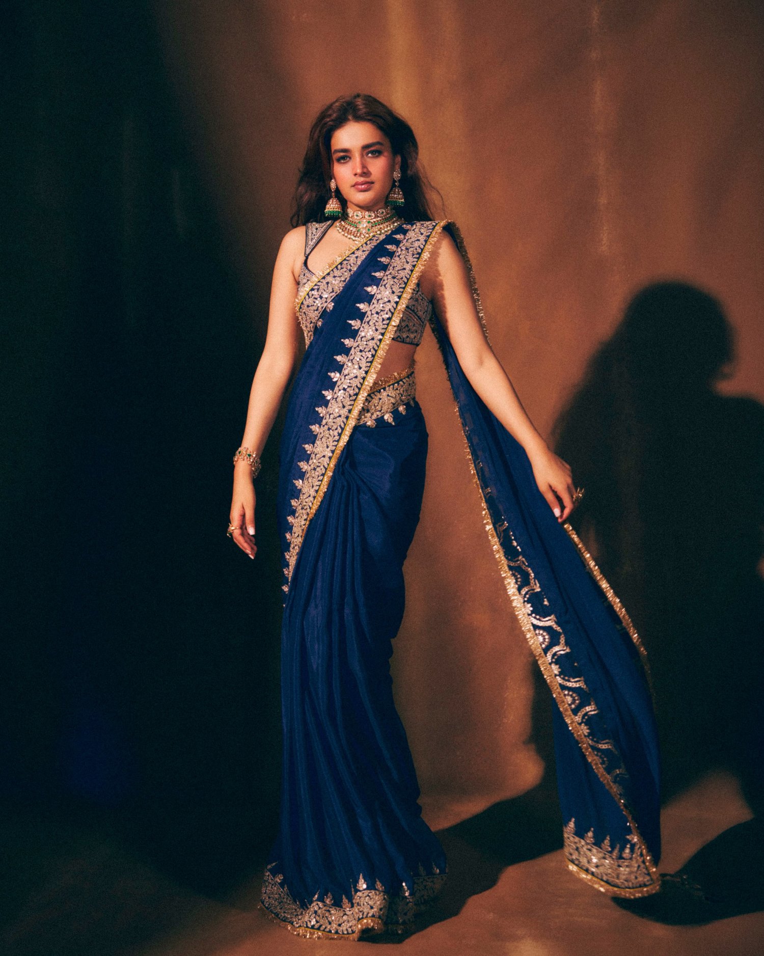 Nidhhi Agerwal traditional jewellery look