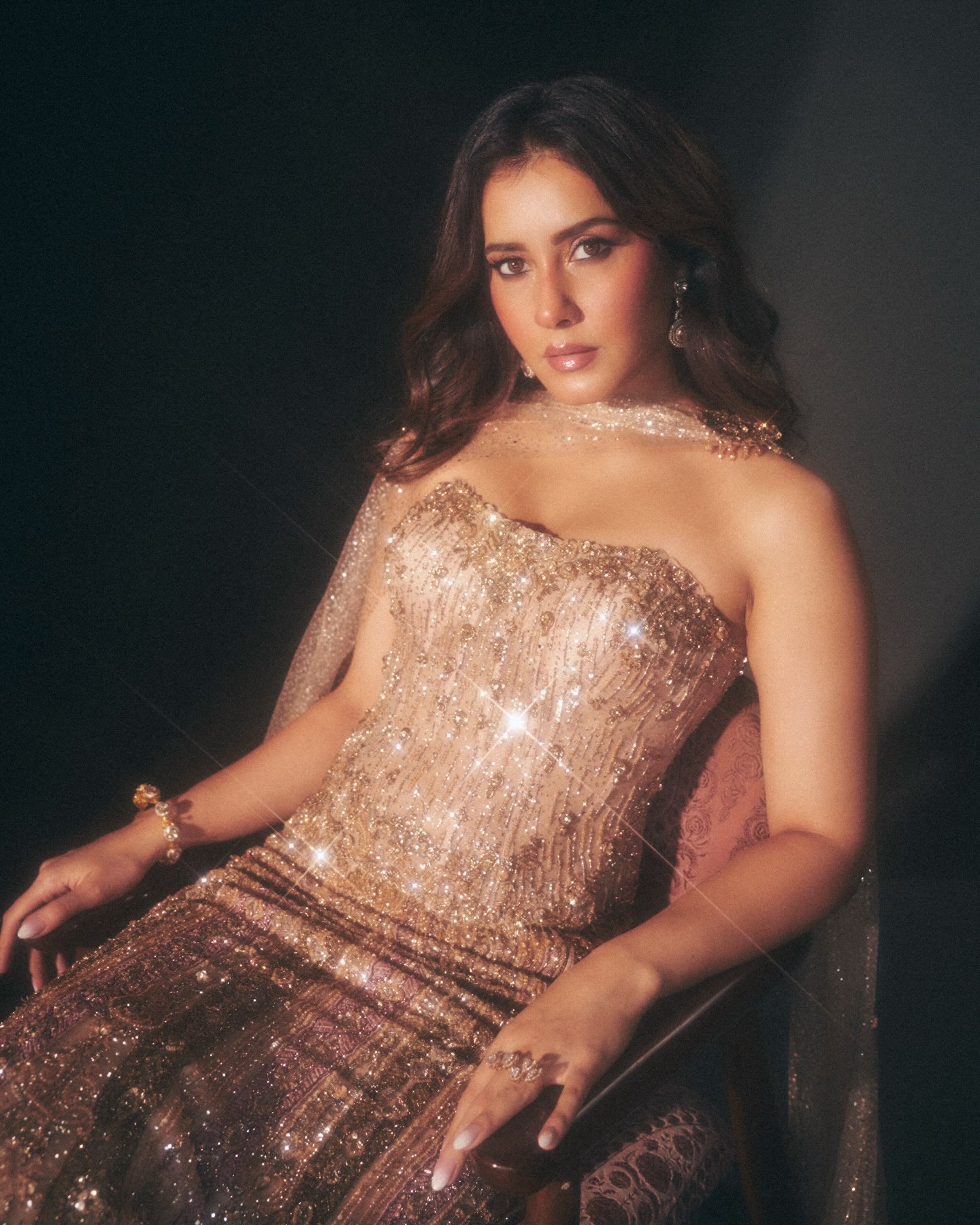 Raashii Khanna embellished gown