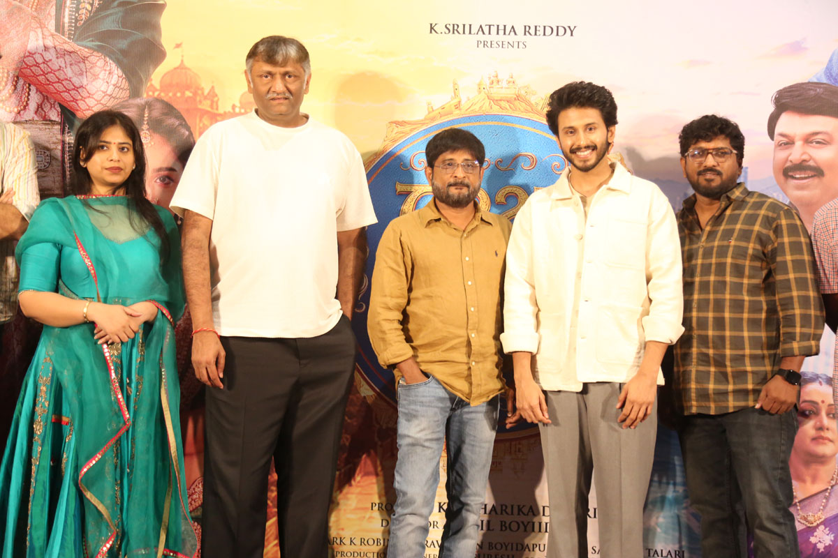 Ruthvik, K. Niharika Dasari and Annil Boyiidapu at Raja The Raja trailer launch