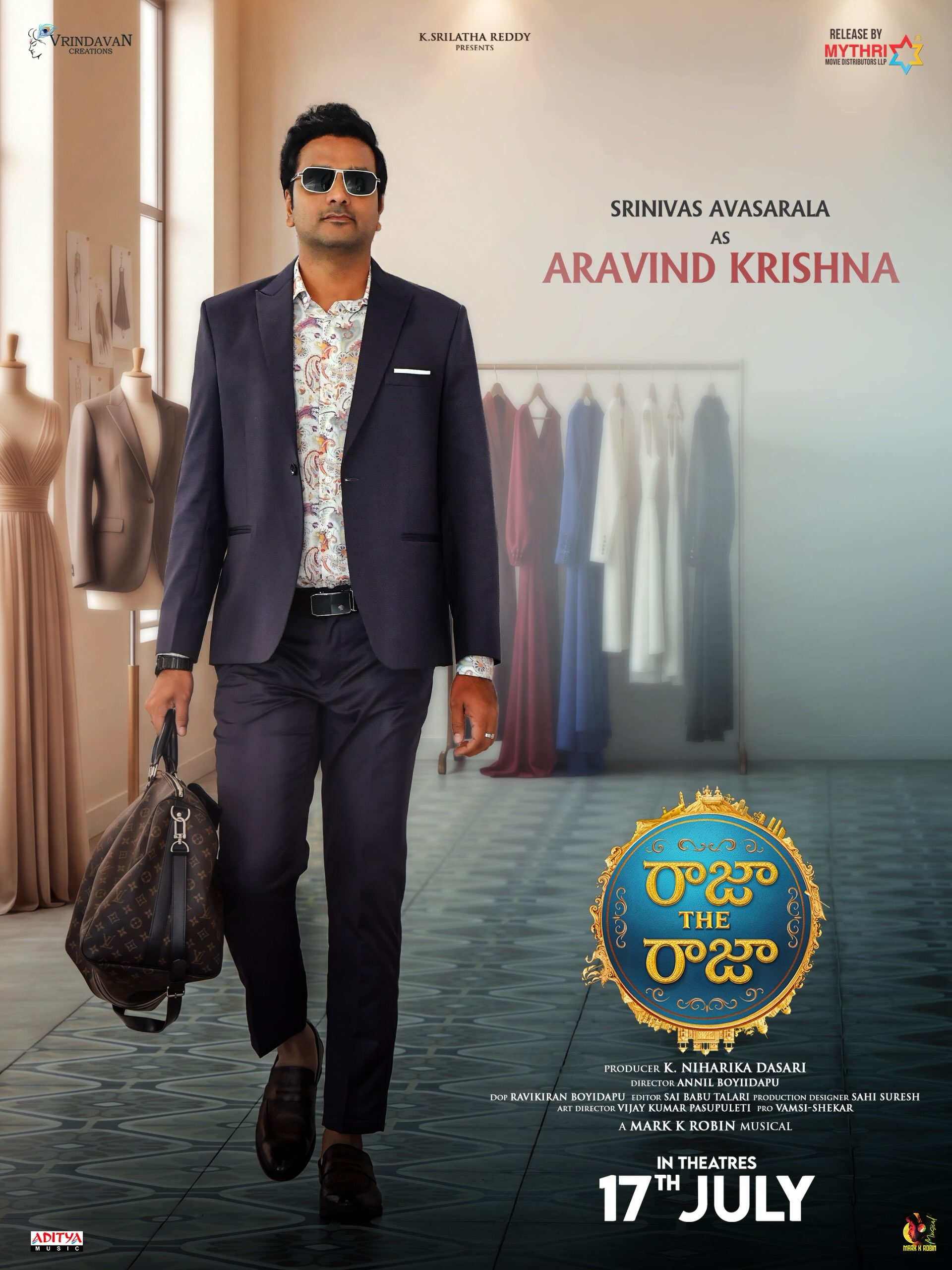 Srinivas Avasarala as Aravind Krishna in Raja The Raja