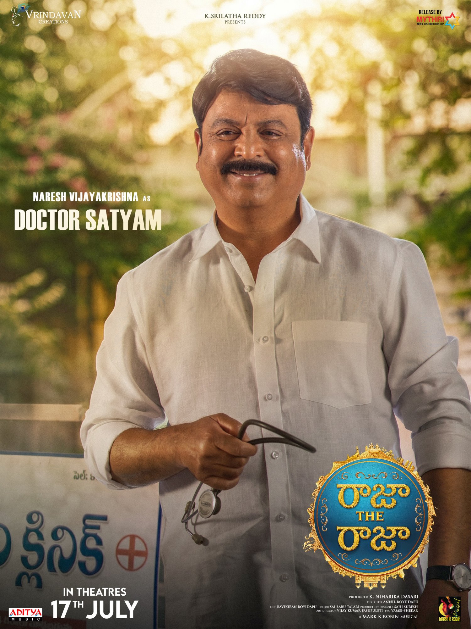 Naresh Vijayakrishna as Dr. Satyam in Raja The Raja