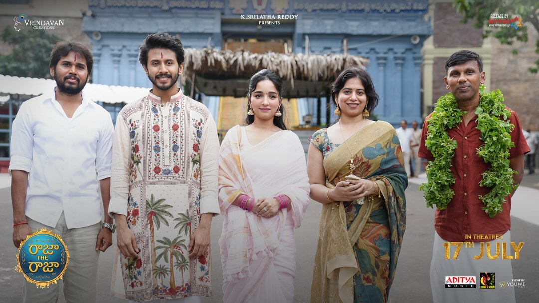 Raja The Raja team visits Simhachalam Temple