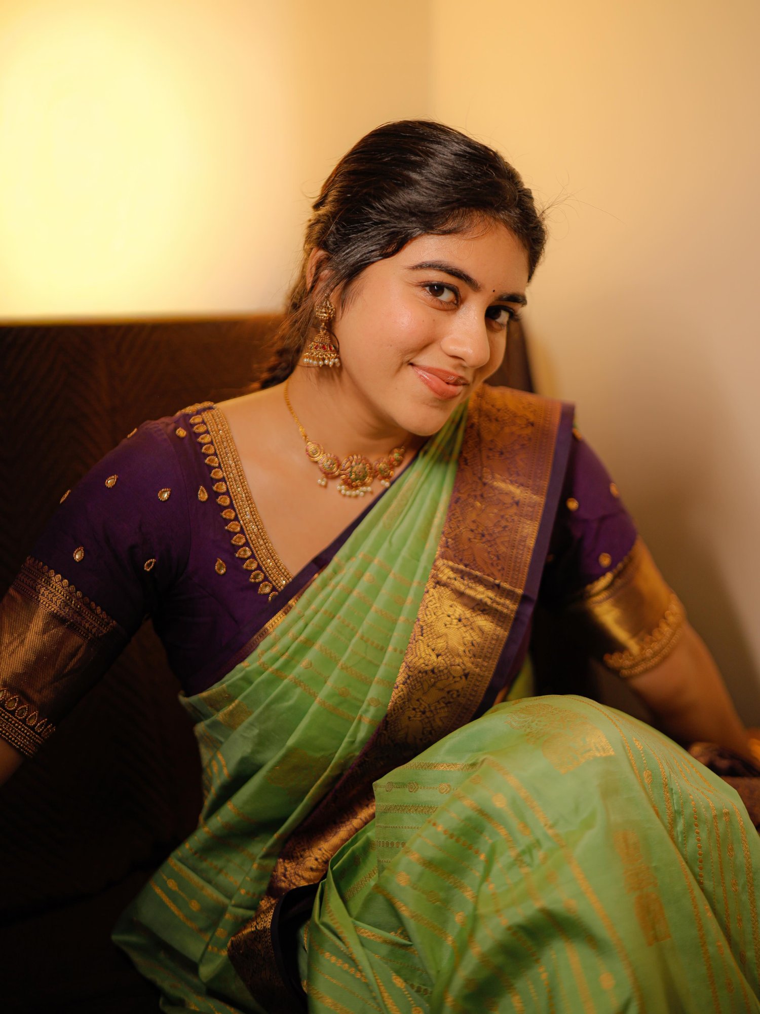 Ramya Ranganathan regal traditional outfit