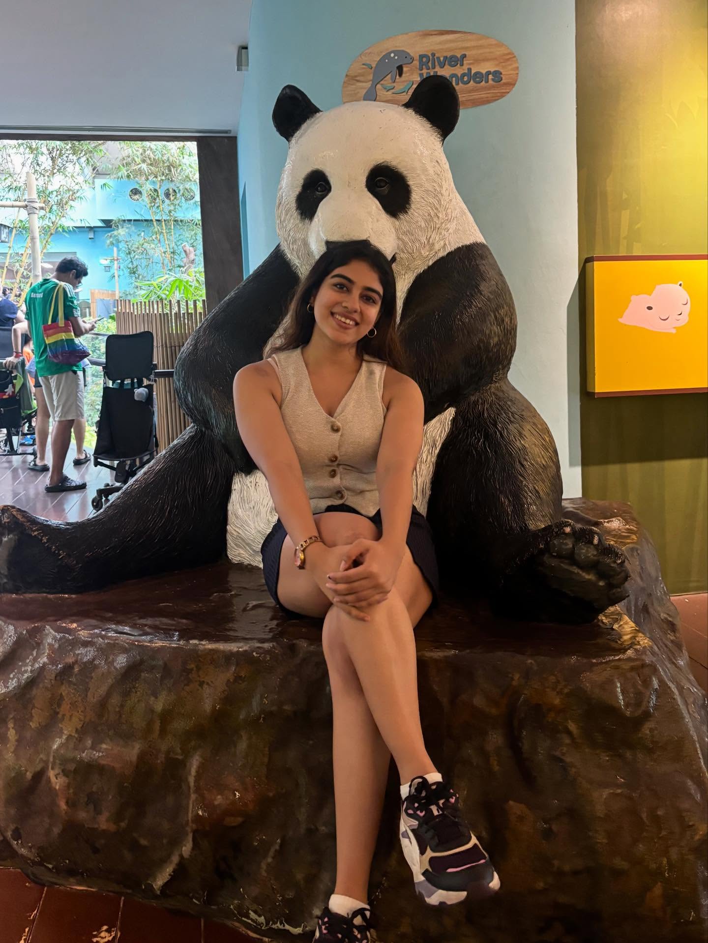 Ramya Ranganathan with panda
