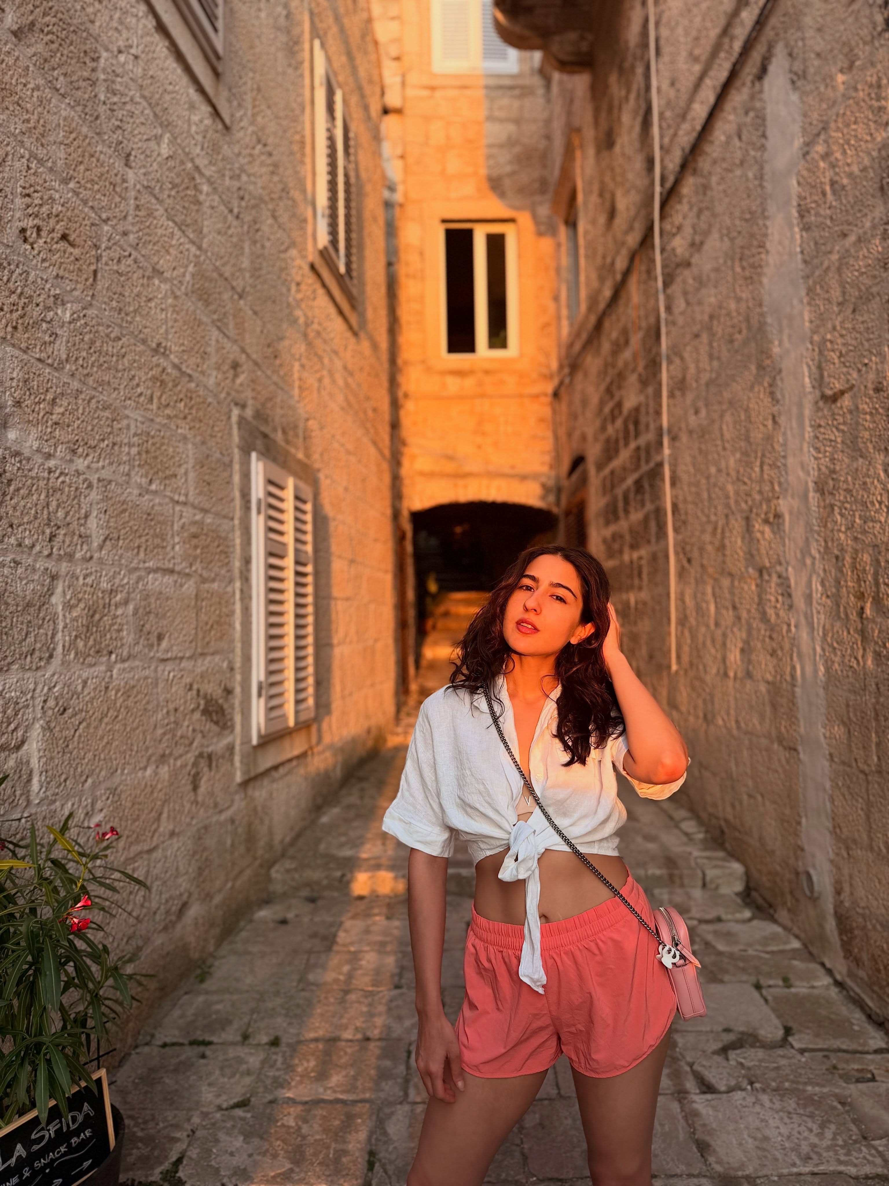 Sara Ali Khan in European vacation outfit
