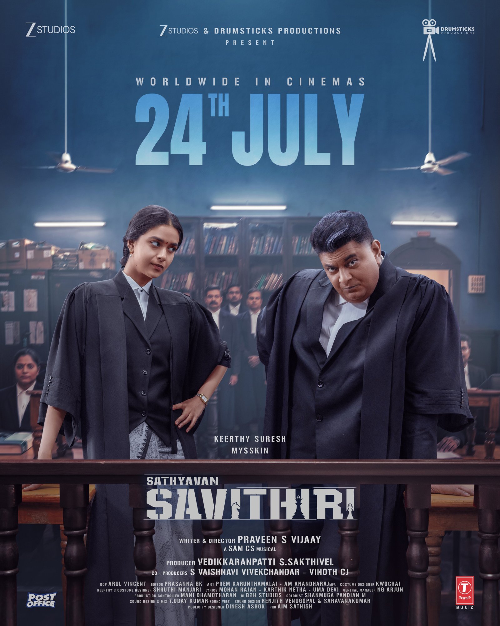 Sathyavan Savithiri worldwide release announcement poster