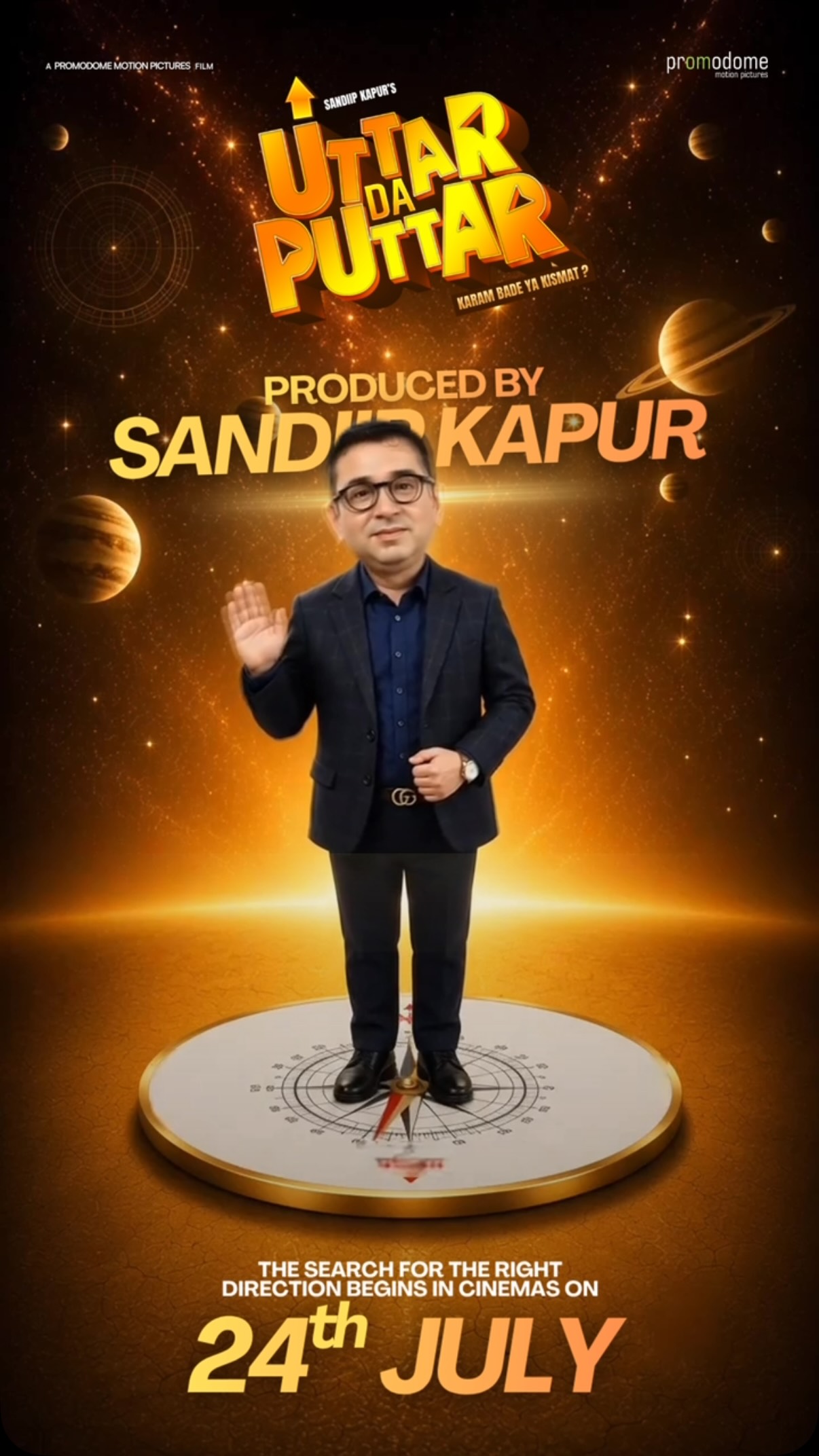 Sandiip Kapur Uttar Da Puttar producer poster