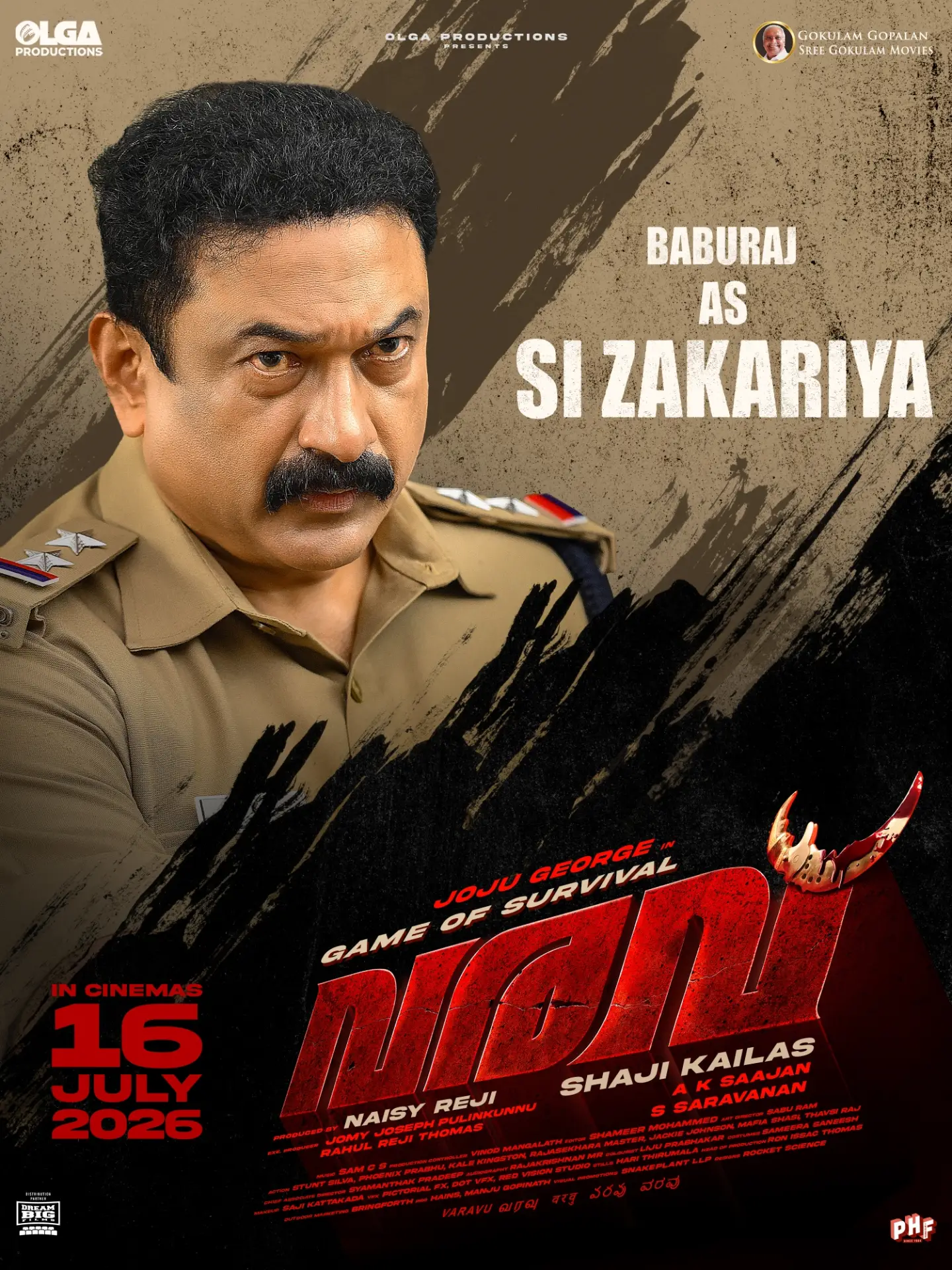 Baburaj as SI Zakariya in Varavu