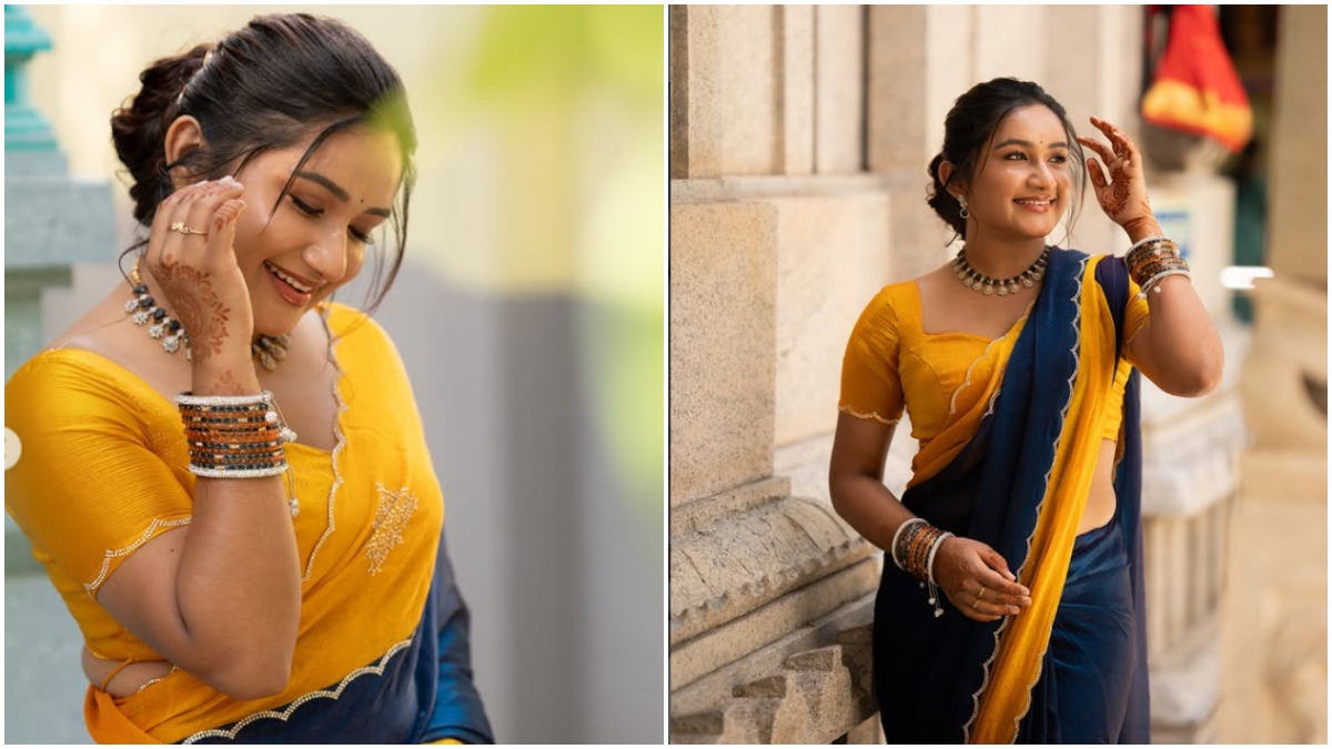 இதுக்கு மேலயும் என்ன சின்ன பொண்ணுனு சொல்லாதீங்க.. புடவையில் மனசை கொள்ளையடித்த ரவீனா தாஹா!