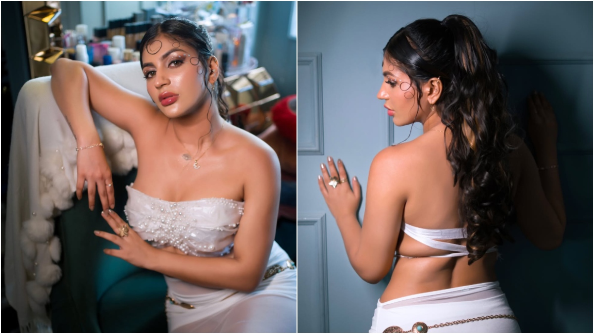 இடுப்பில் ஒட்டியாணம்.. இப்படியொரு மிரட்டலா? இளசுகளின் இதயங்களை ஏங்க வைத்த யாஷிகா!
