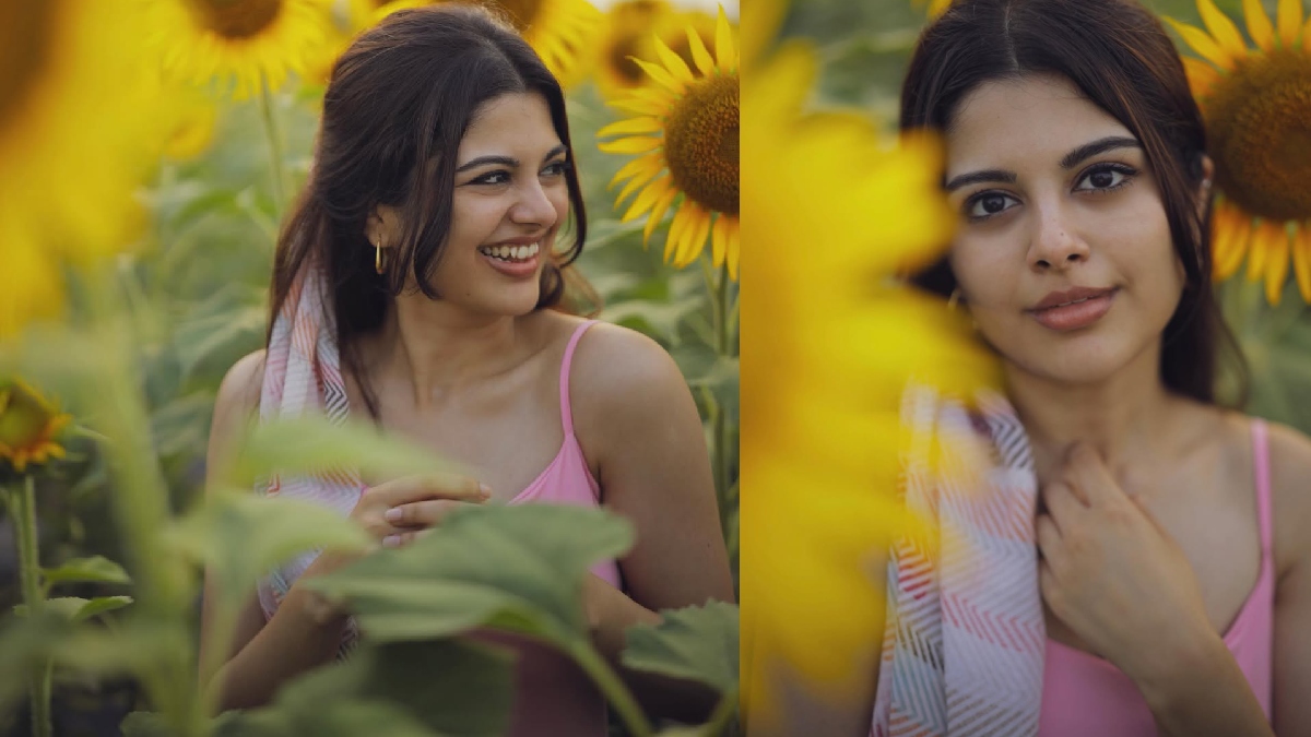 Sanjana : சூரியகாந்தி மலர்களுக்குள் தேவதையாக லப்பர் பந்து சஞ்சனா இறக்கிய அழகான போட்டோஸ்!