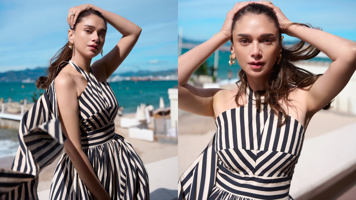 Aditi Rao Hydari Turns Seaside Muse in Stunning Striped Looks That Define Effortless Glamour