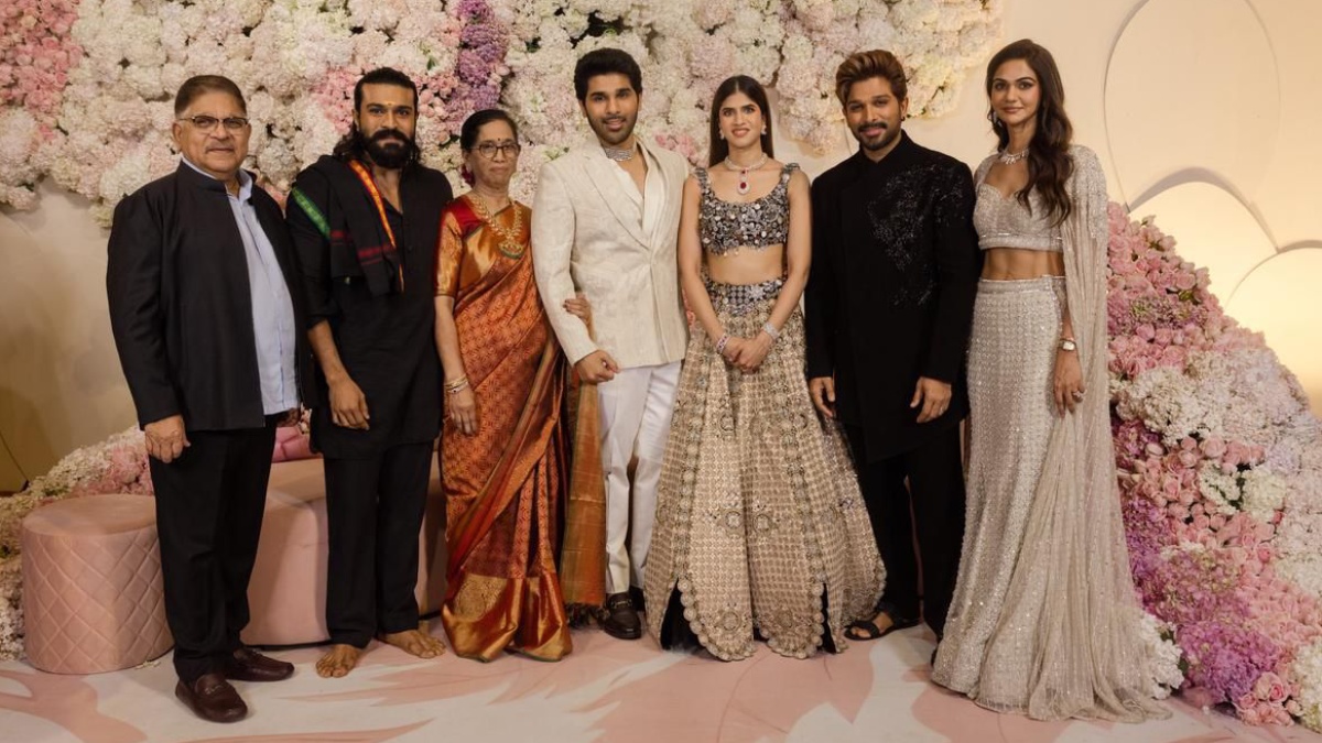 Allu Sirish-Nayanika Reddy Pre-Wedding Reception: Ram Charan, Allu Arjun & Tollywood Stars Light Up Grand Celebration