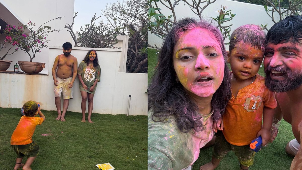 குடும்பத்துடன் ஜாலியாக ஹோலி கொண்டாடிய அமலா பால்.. யப்பா எவ்வளவு மகிழ்ச்சி பாருங்க.. மகன் செம குதூகலம்