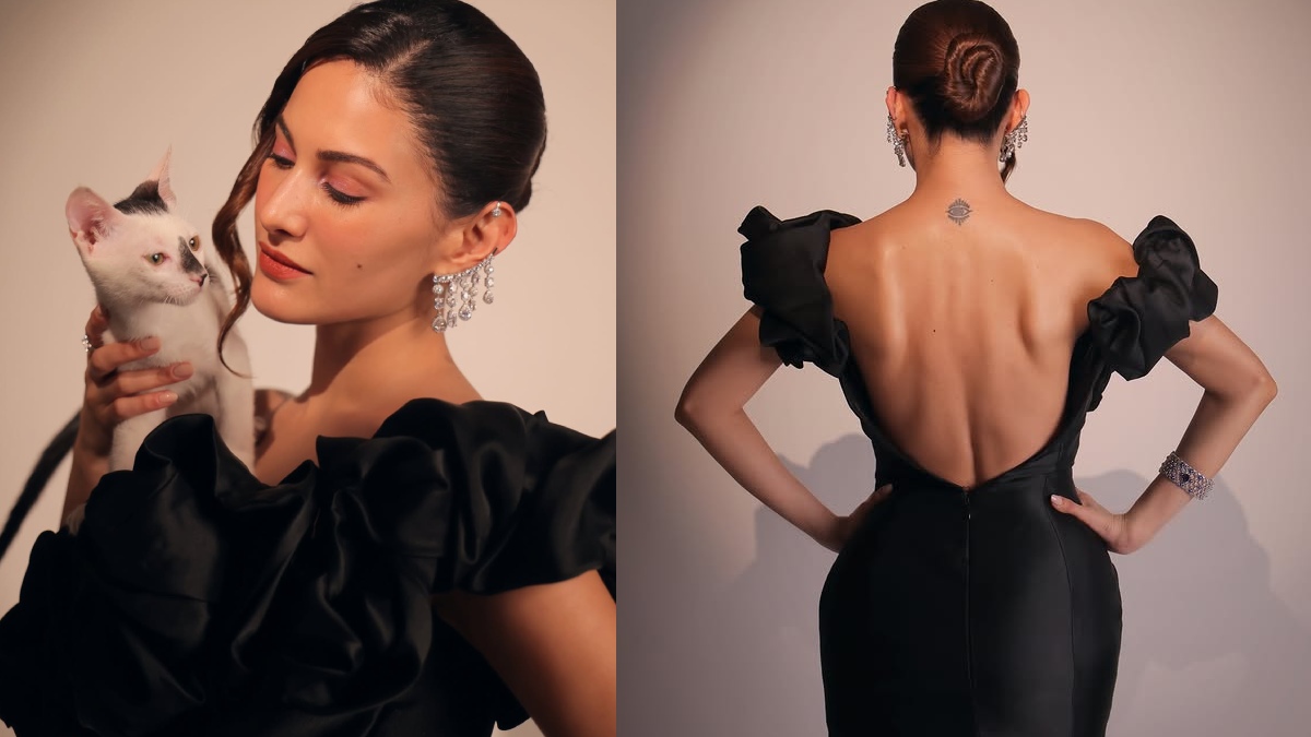 தனுஷ் ஹீரோயின் பின்னாடி இவ்ளோ பெரிய டாட்டூவா.. அமைரா தஸ்தூர் அசத்துறாங்களே!