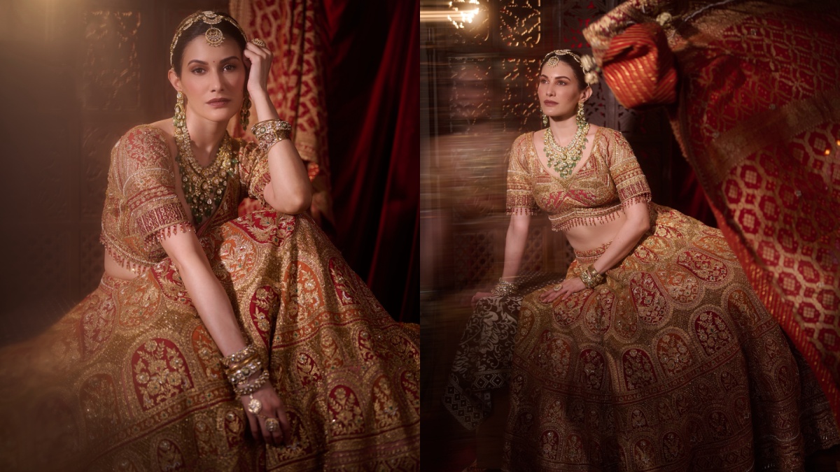 Amyra Dastur Turns Heads in Regal Lehenga, Redefining Royal Ethnic Fashion