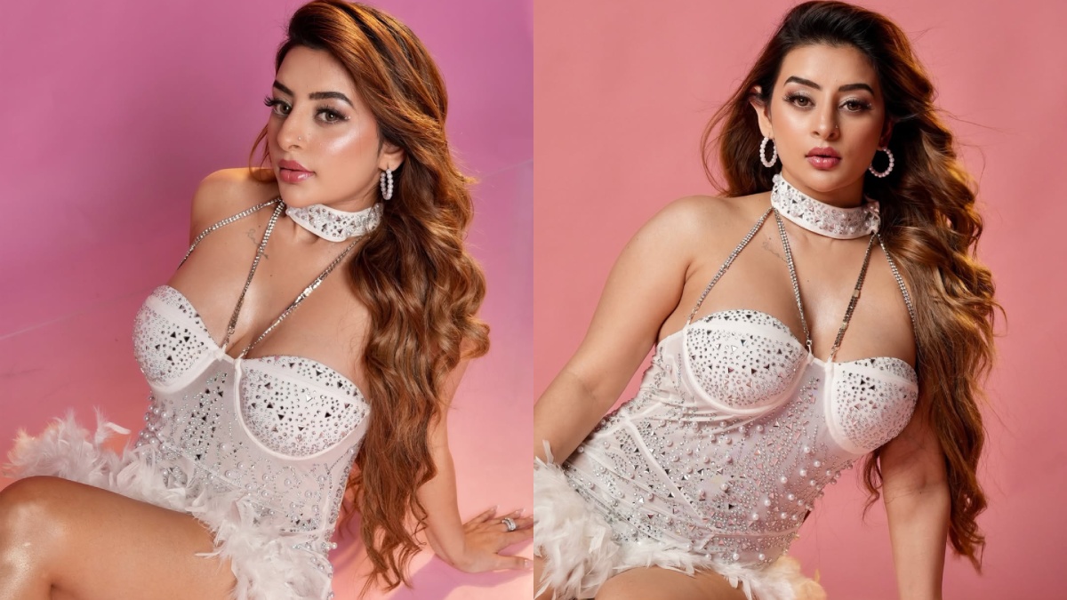 Ankita Dave Redefines Modern Glamour with Daring White Couture Look