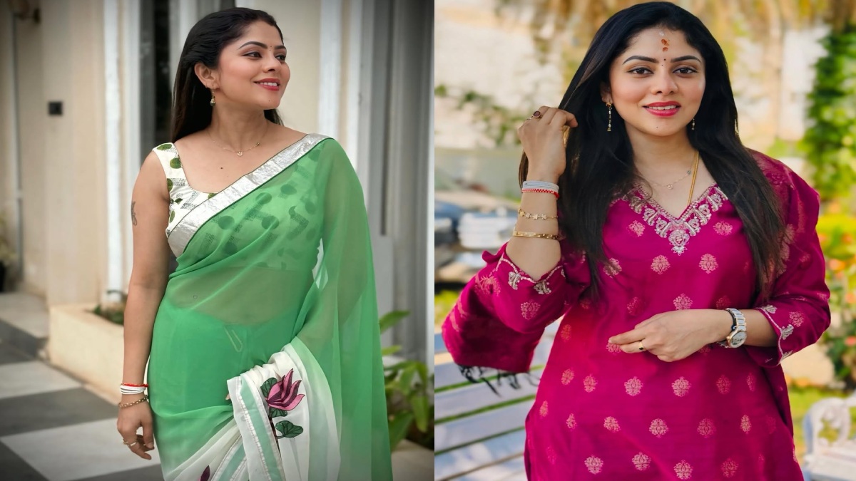 Brahmamudi: చీరలో బ్రహ్మముడి విలన్ అరాచకం... అందగత్తెను అత్తగారిని చేసేశారే!