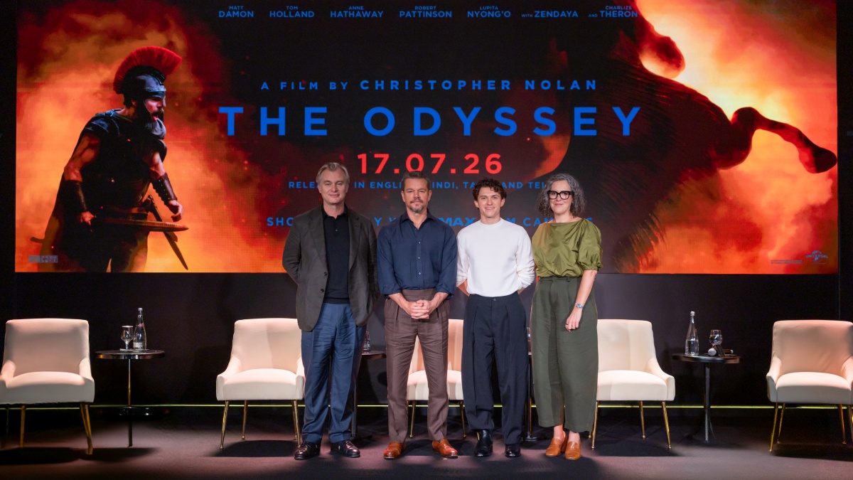 Christopher Nolan, Matt Damon & Tom Holland Bring The Odyssey Magic to Mumbai Premiere