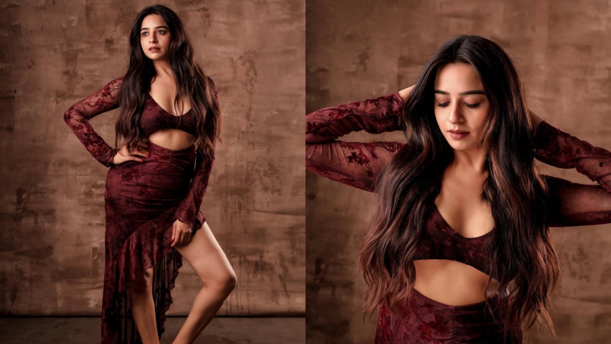 Divya Ganesan Turns Up The Glam Quotient In Bold Burgundy Velvet Look