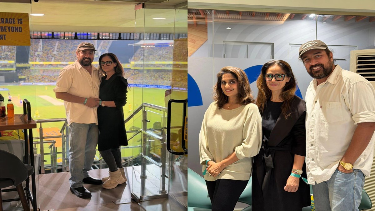 குடும்பத்துடன் ஐபிஎல் பார்த்த சிம்ரன்.. ஷாலினியும் கூட இருக்காங்க.. சென்னை சூப்பர் கிங்ஸை சூப்பரா உற்சாகப்படுத்துறாங்க