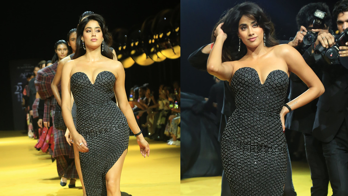 Janhvi Kapoor Stuns as Showstopper for Rahul Mishra at Lakme Fashion Week  2025 | Janhvi Kapoor Lakme Fashion Week 2025 Images & Photos - Filmibeat