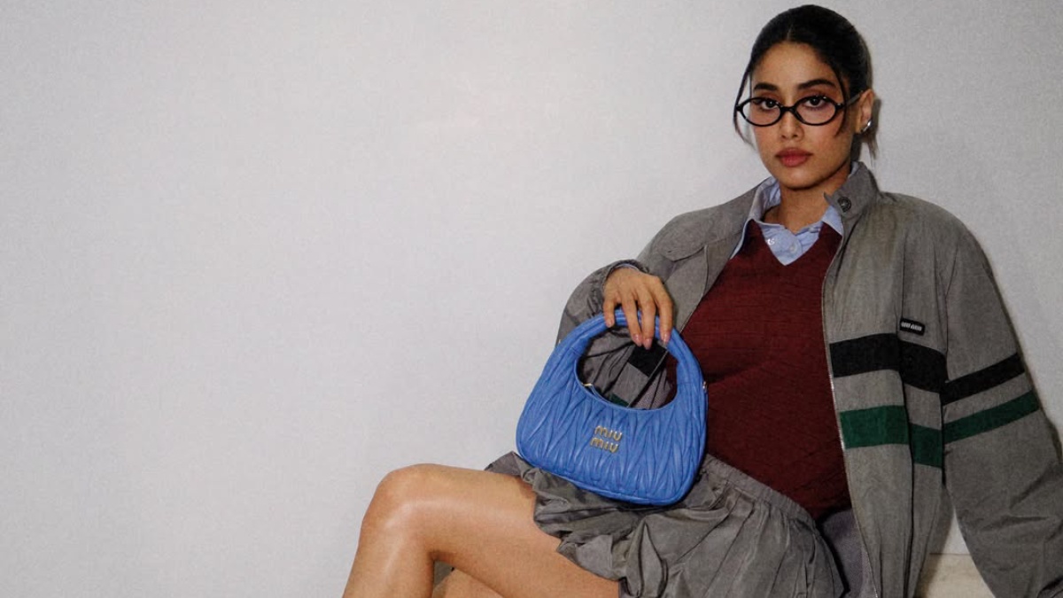 Janhvi Kapoor Turns Heads With Miu Miu Bag and Sporty-Chic Outfit