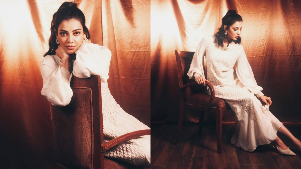Kajal Aggarwal Redefines Modern Elegance In Sophisticated White Ethnic-Inspired Outfit