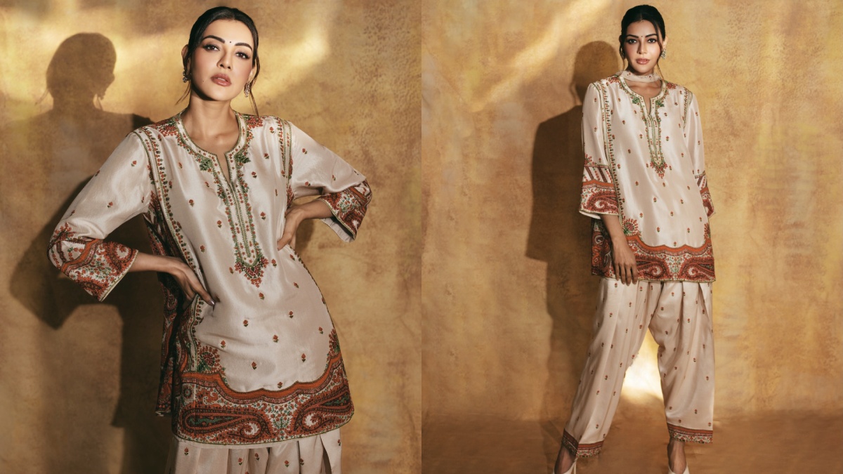 Kajal Aggarwal Stuns in Regal Indian Wear With Effortless Charm