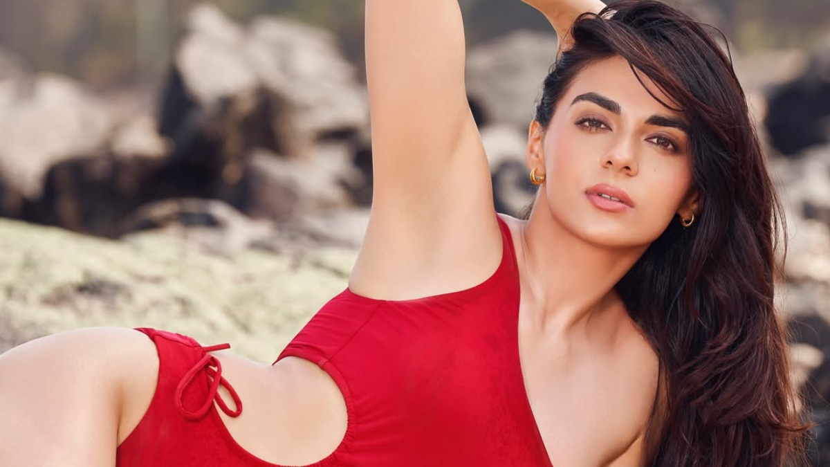 Lavina Israni Turns Up The Heat In Fiery Red Beachside Fashion