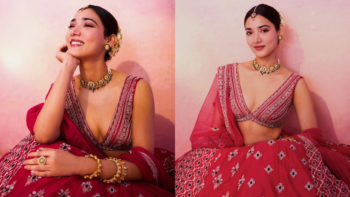 Medha Shankr’s Red Lehenga Look Steals Spotlight – See Stunning Photo Gallery