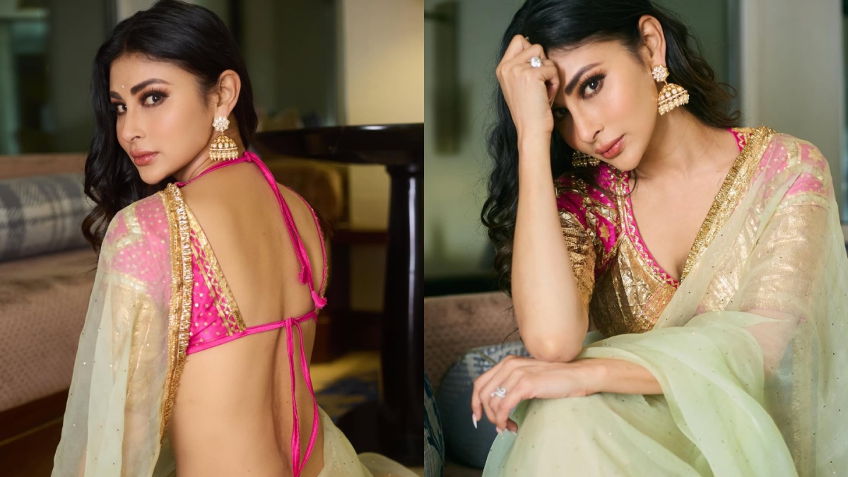 Mouni Roy Stuns In Pastel Yellow Saree, Blending Regal Elegance With Modern Glamour