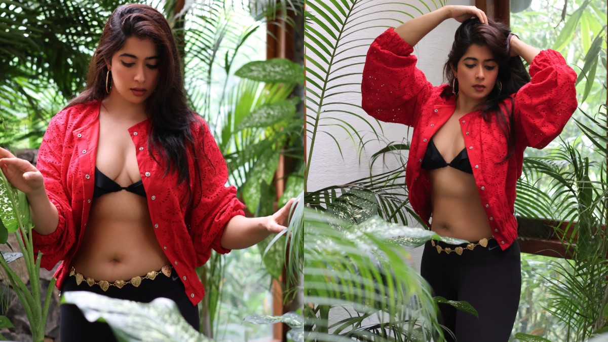 Nikita Sharma's Fiery Red Jacket Look Is Breaking the Internet for All the Right Reasons
